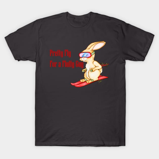 Pretty Fly For a Fluffy Guy T-Shirt by ptowndanig